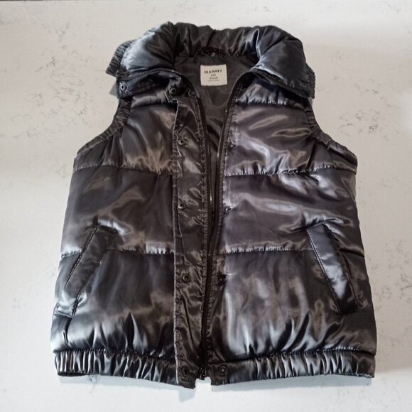 Old Navy Gunmetal Grey Puffer Vest - Picture 3 of 7